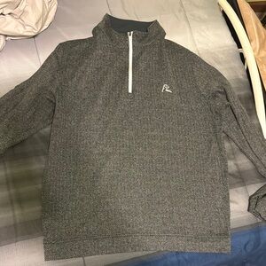 Men's Gray Quarter-Zip Sweater